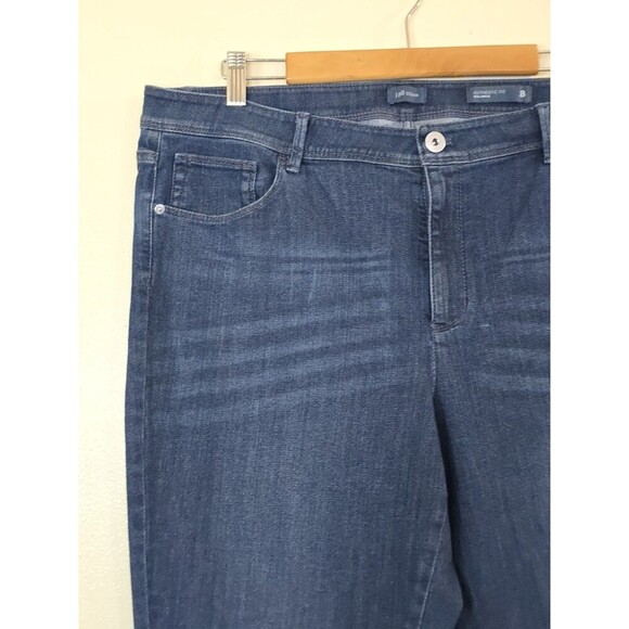 J.Jill Denim Authentic Fit Slim Ankle Jeans Womens Size 18 Blue Stretch Mid Rise - Picture 3 of 11